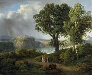 Johann Nepomuk Rauch Arkadische Landschaft oil painting